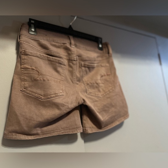 American Eagle Outfitters - Brown/Purple Midi Length Shorts (Size 4) - Picture 6 of 9